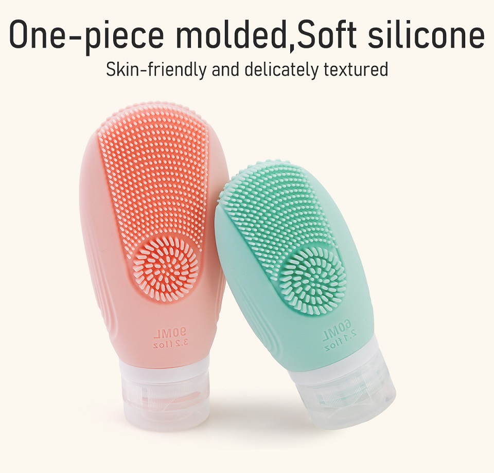 Double-Sided Shell Silicone Travel Shampoo Bottles