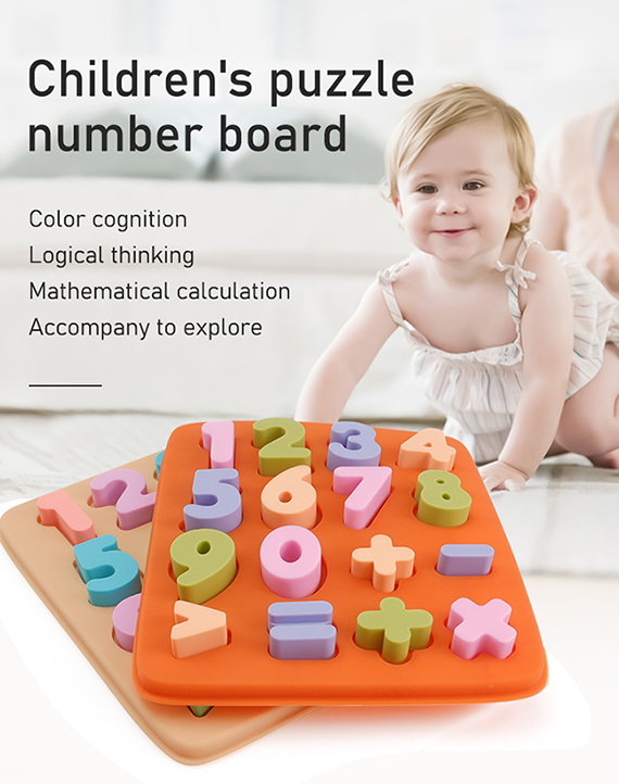 Bebê Silicone Puzzle Toy
