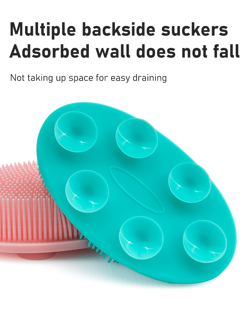 Silicone Bath Brush with Suction