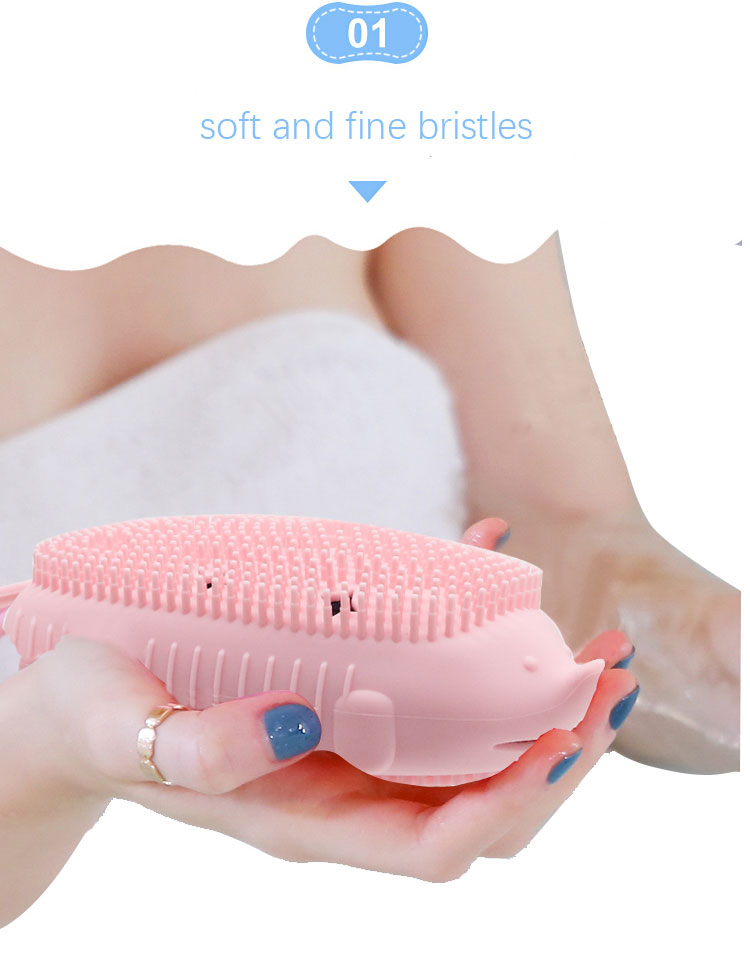 シリコンボディスクラバーブラシ