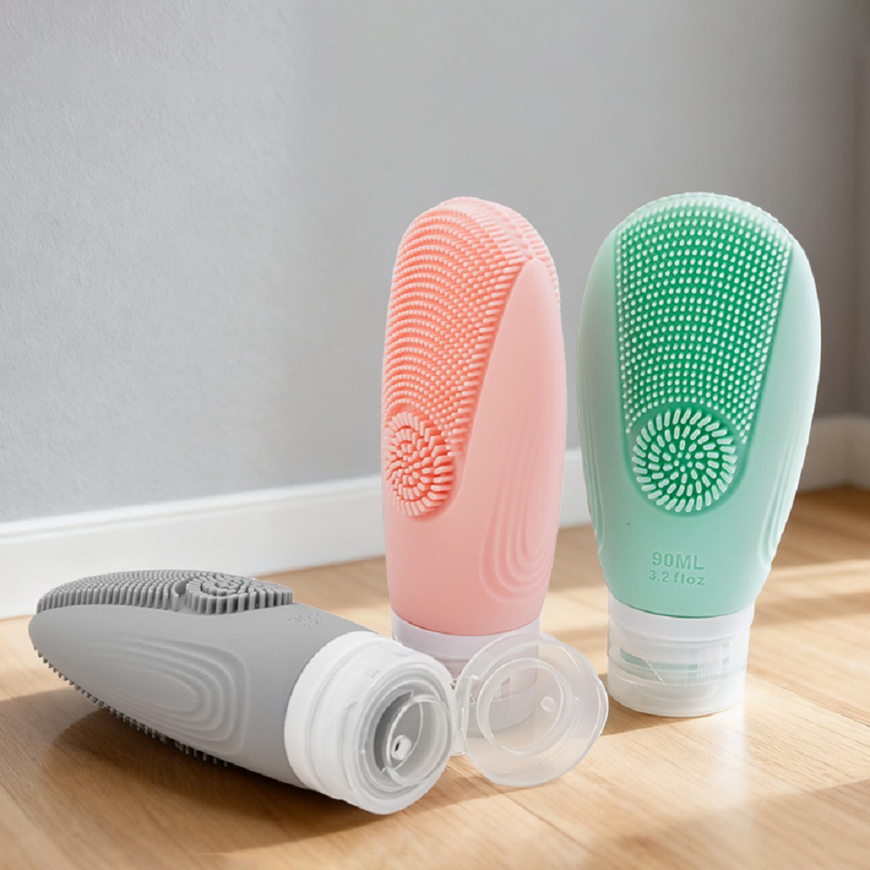 Double-Sided Shell Silicone Travel Shampoo Bottles