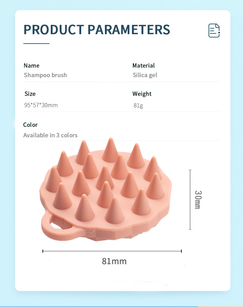 silicone hair scrubber
