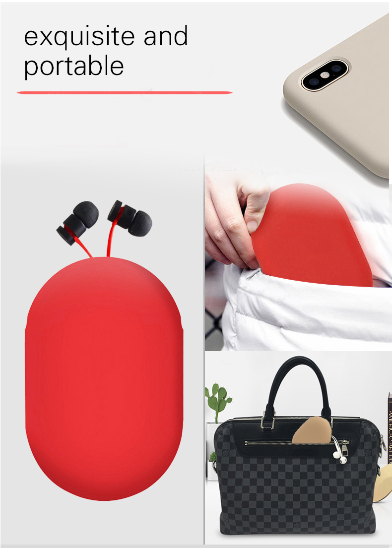 Silicone Earphone Bag