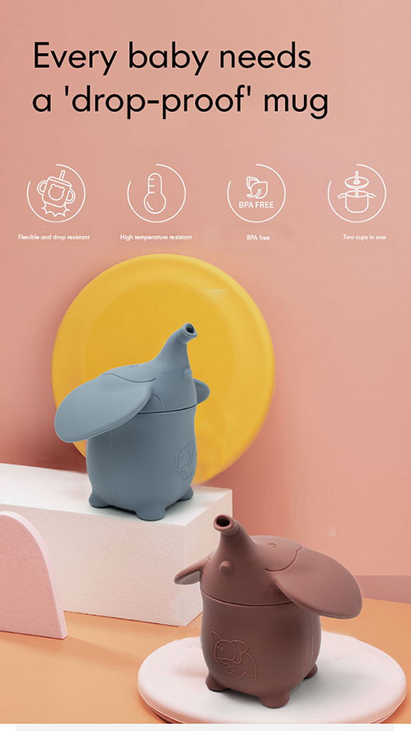 The Silicone Baby Sippy Cup is a safe and practical training cup designed to support babies as they transition from bottles to regular cups. Made from 100% food-grade soft silicone, it features a spill-resistant valve and an easy-grip design that helps infants learn to drink independently while providing parents with a mess-free solution. Its lightweight and hygienic construction makes it ideal for daily use at home or on the go.